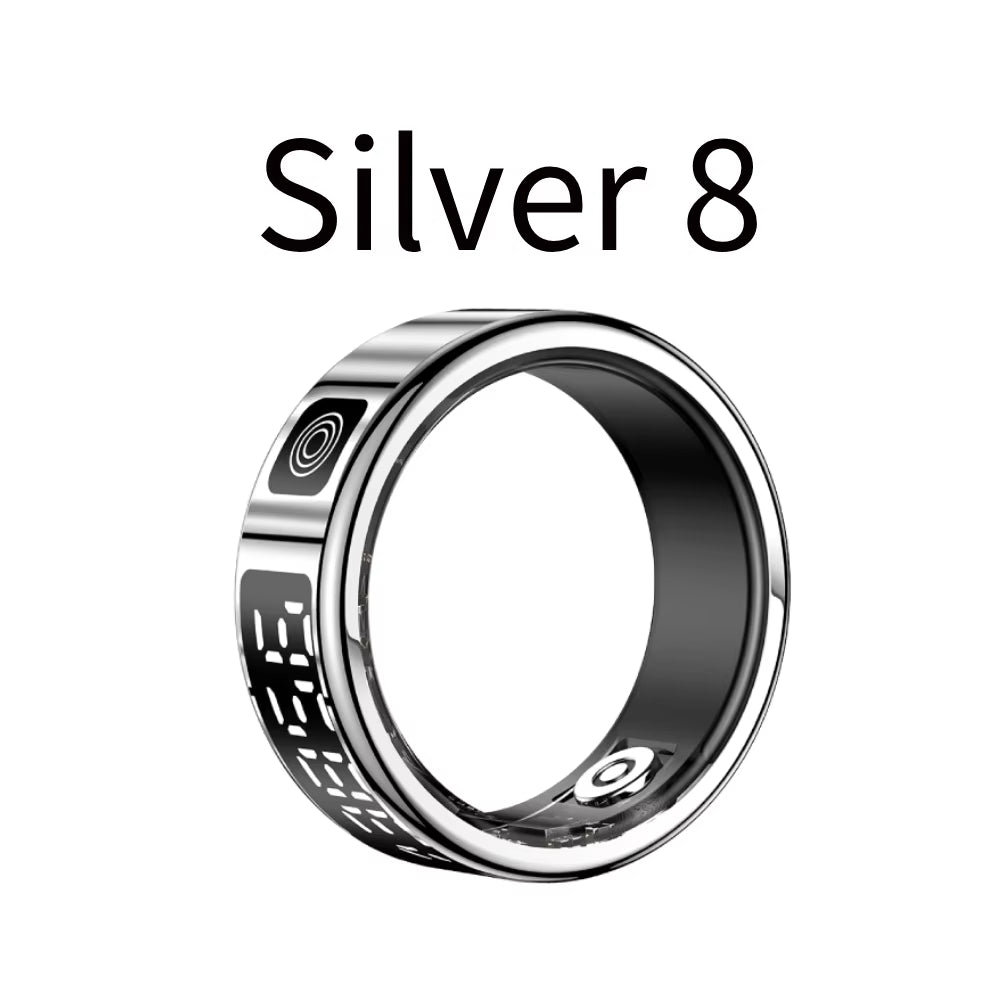 Smart Ring Multi-Sport Modes Health Monitor Bluetooth-Compatible 5.1 Heart Rate Blood Oxygen Sleep Monitoring for Men Women