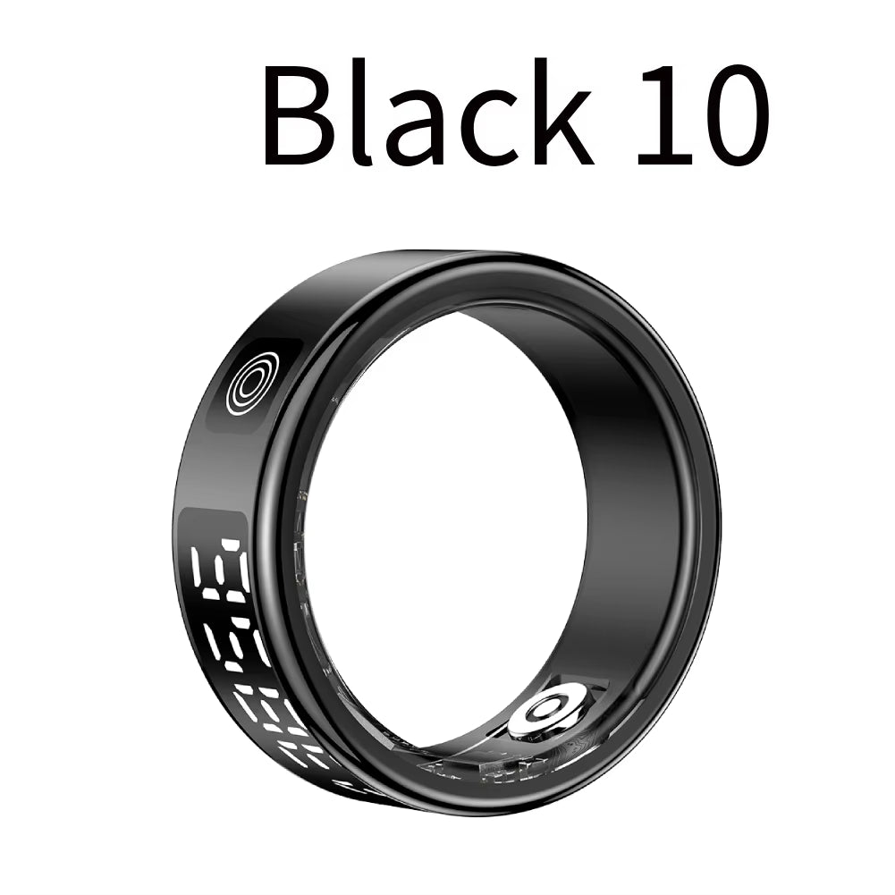 Smart Ring Multi-Sport Modes Health Monitor Bluetooth-Compatible 5.1 Heart Rate Blood Oxygen Sleep Monitoring for Men Women