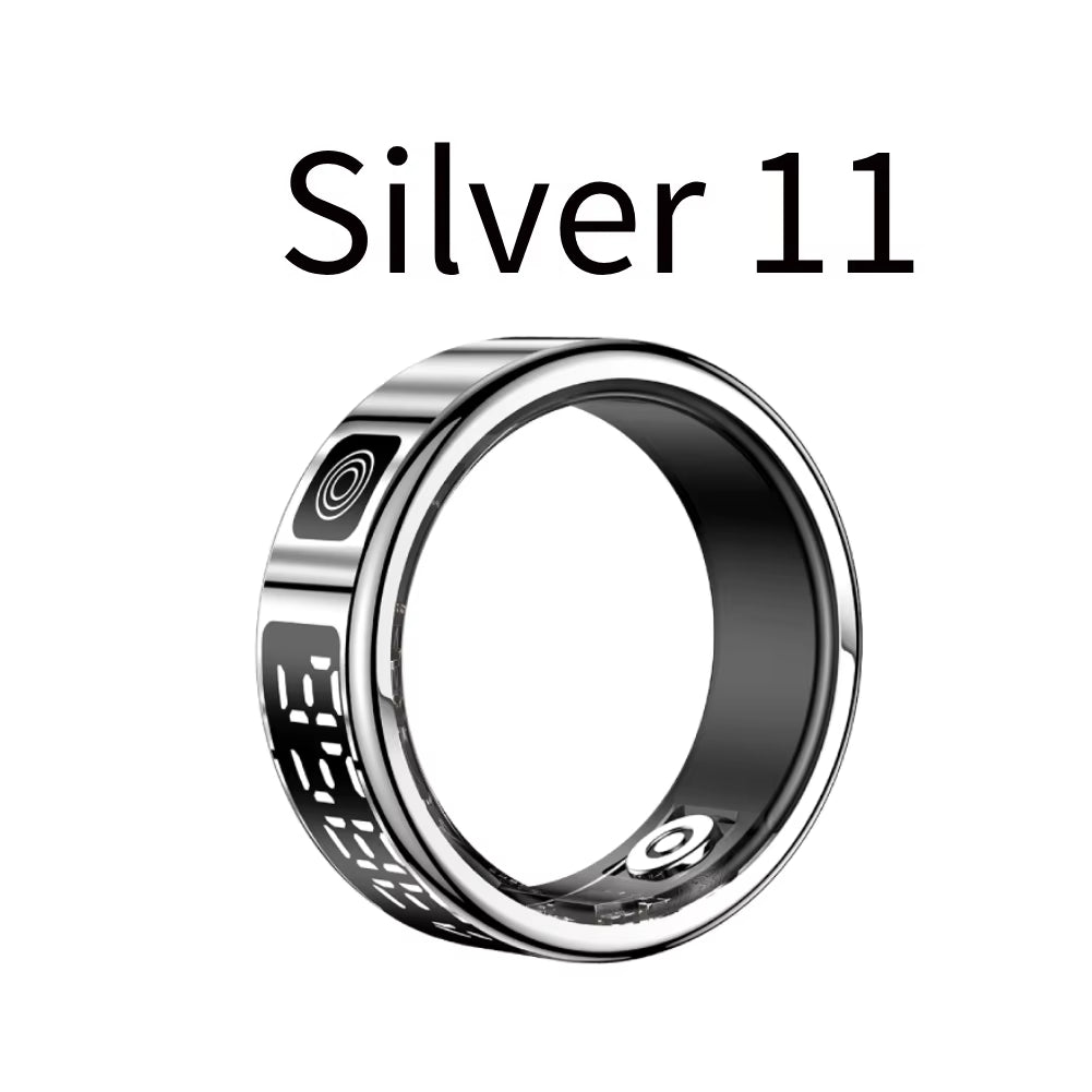 Smart Ring Multi-Sport Modes Health Monitor Bluetooth-Compatible 5.1 Heart Rate Blood Oxygen Sleep Monitoring for Men Women