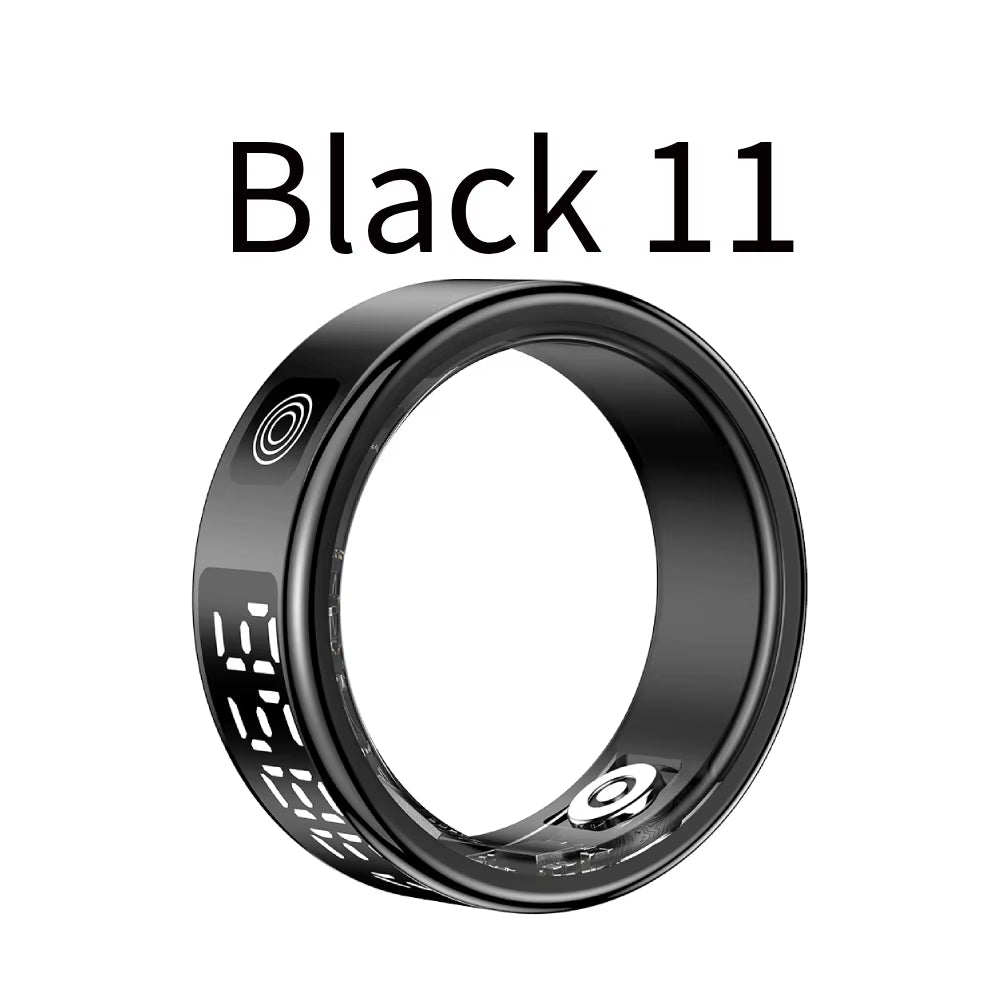 Smart Ring Multi-Sport Modes Health Monitor Bluetooth-Compatible 5.1 Heart Rate Blood Oxygen Sleep Monitoring for Men Women