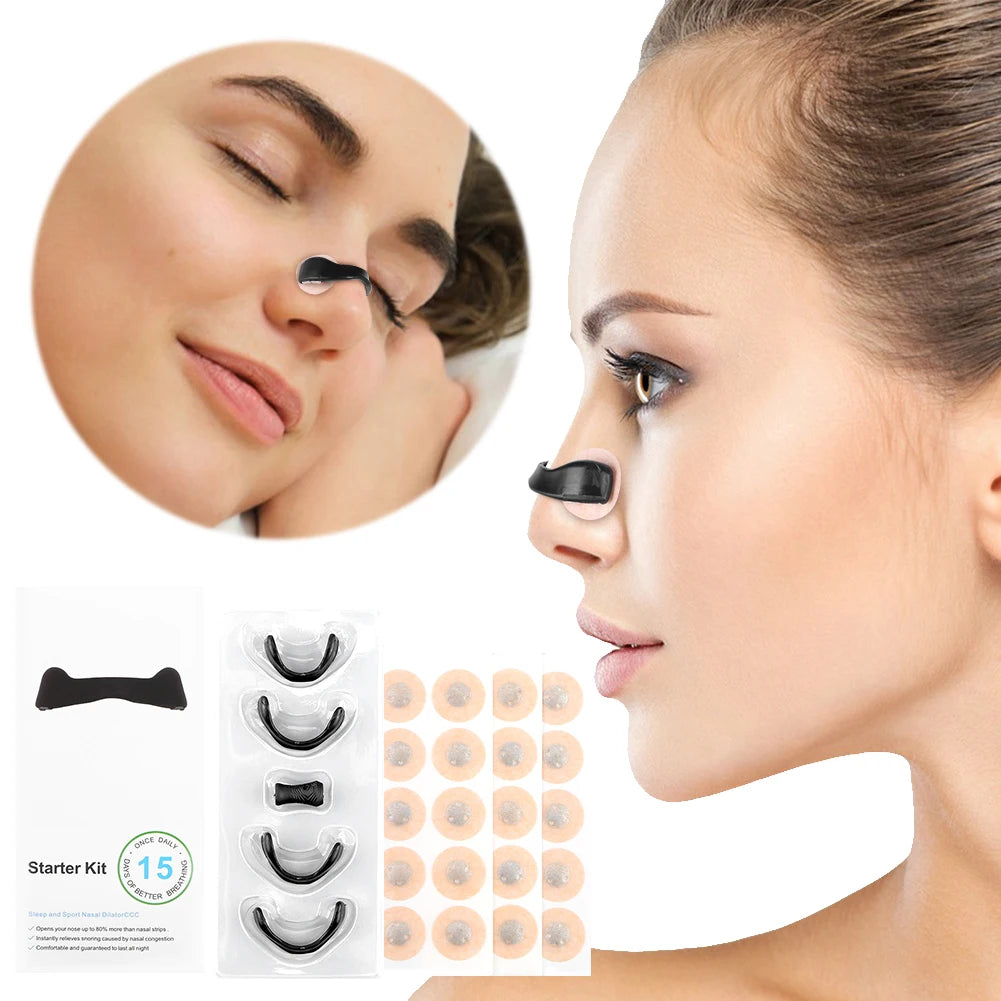 15 Pairs Magnetic Nasal Strips Increase Air Intake Nasal Breathing Dilators Reduce Snoring Breathing Intake Bands for Nighttime