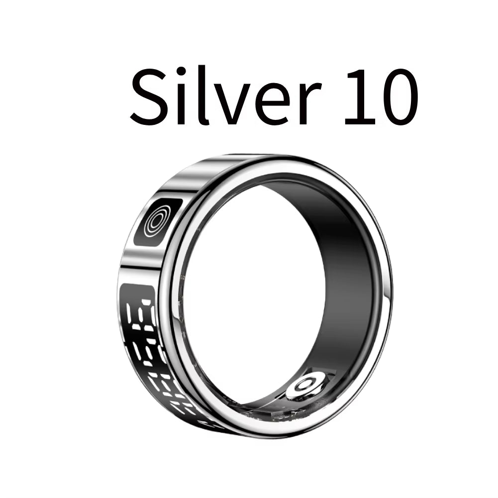 Smart Ring Multi-Sport Modes Health Monitor Bluetooth-Compatible 5.1 Heart Rate Blood Oxygen Sleep Monitoring for Men Women